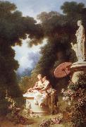 Jean-Honore Fragonard Love Letters painting